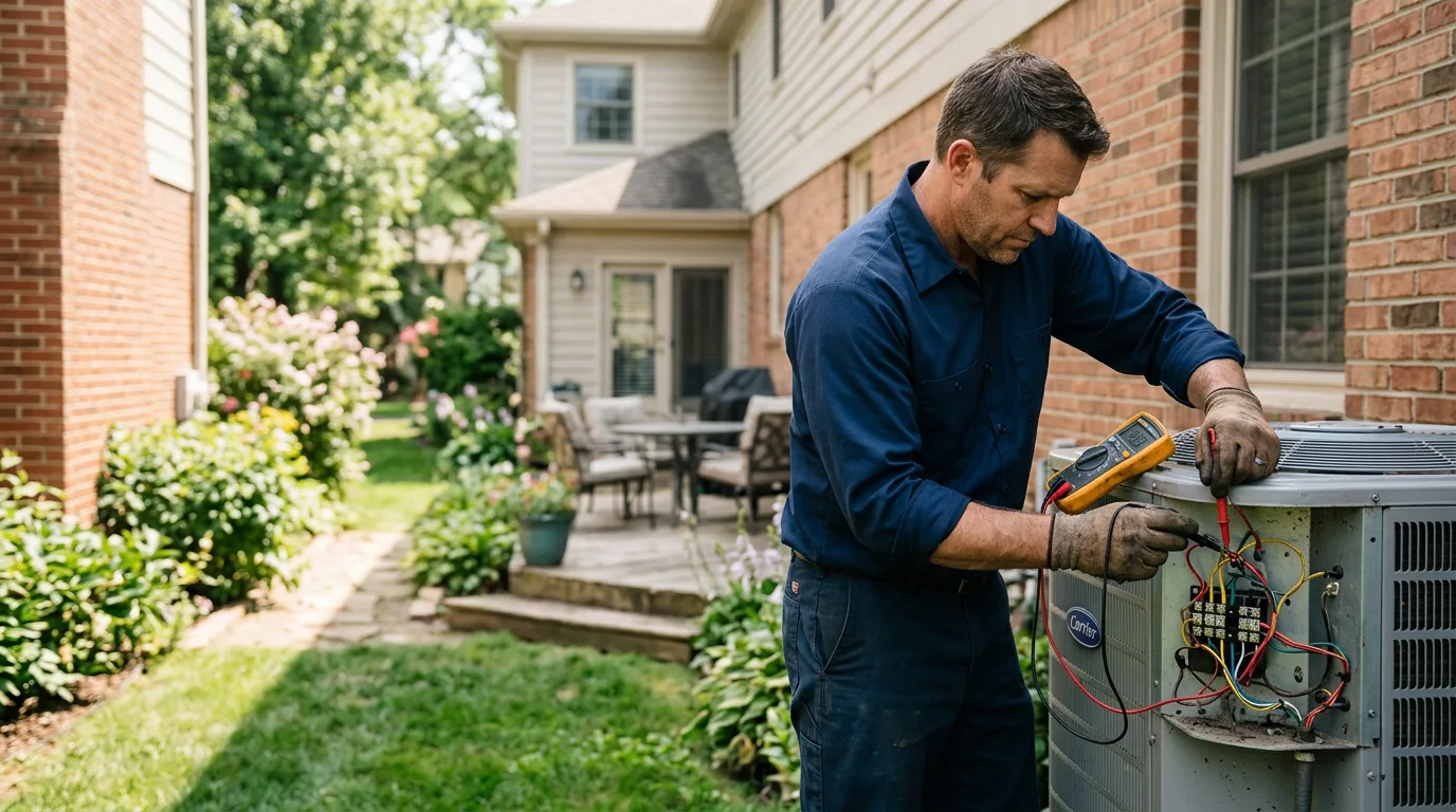 HVAC technician working near Wayne, PA